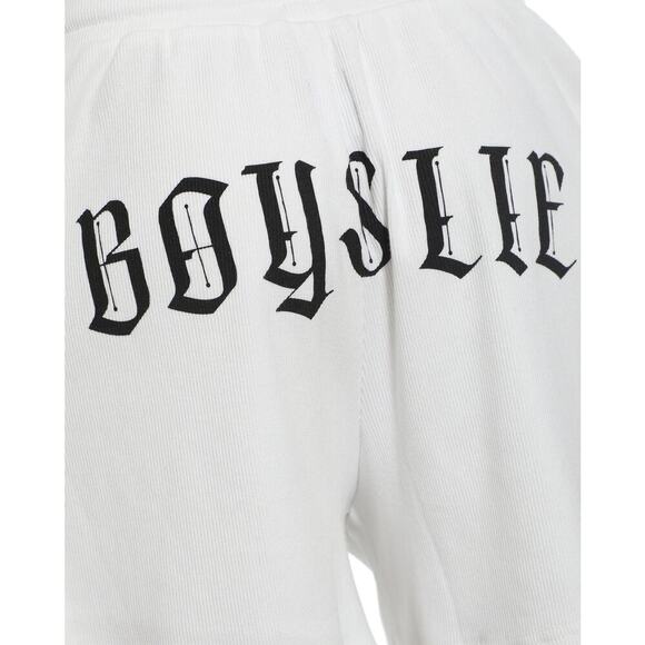 Boys Lie Rebel Drawstring White Shorts – Size Medium Loungewear Comfy Edgy Short - Picture 4 of 15